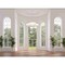 Z-Lite Leila Chandelier, 6-Light, 44 In.W x 10.75 In.H, Brushed Nickel/White Linen 744-44R-BN - alternate 7